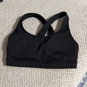 Sleek Black Sports Bra for Women